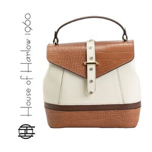 House of Harlow 1960 Italian Leather‎ Convertible Backpack Handbag NEW WITH TAGS